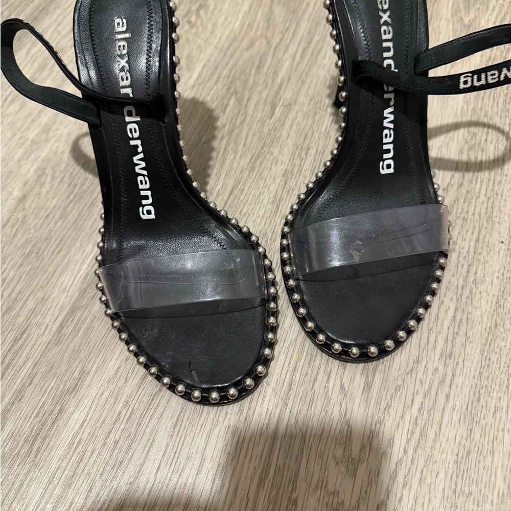 Alexander Wang Black Heels with Silver Studs